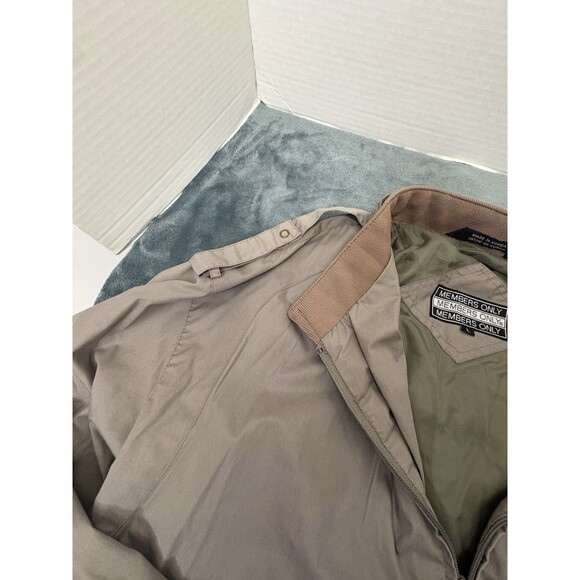 Vintage 90s Members Only Racer Jacket Men's Size Large Windbreaker Jacket - Picture 10 of 13